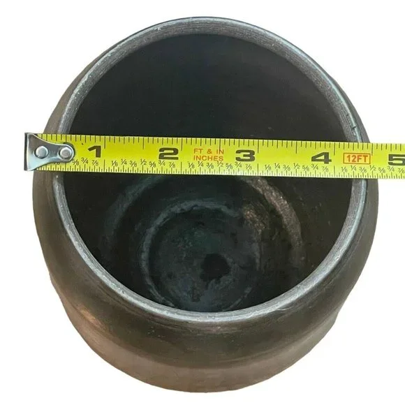 Michael Welliver Pottery Raku Art Signed Studio Vessel Kitchen Office Unusual - Picture 10 of 16